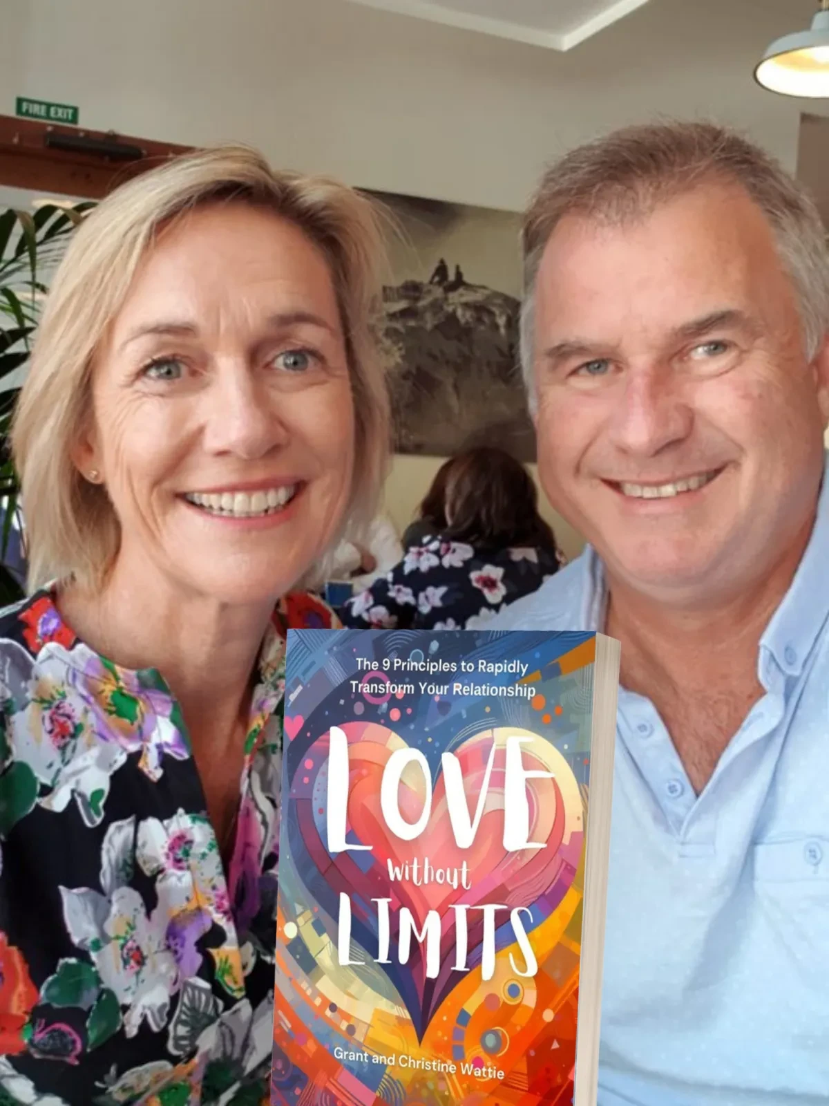 Grant and Christine Wattie holding Love Without Limits